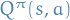 $Q^\pi (s, a)$