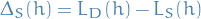 \begin{equation*}
\Delta_S(h) = L_D(h) - L_S(h)
\end{equation*}
