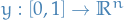 $y: [0, 1] \to \mathbb{R}^n$